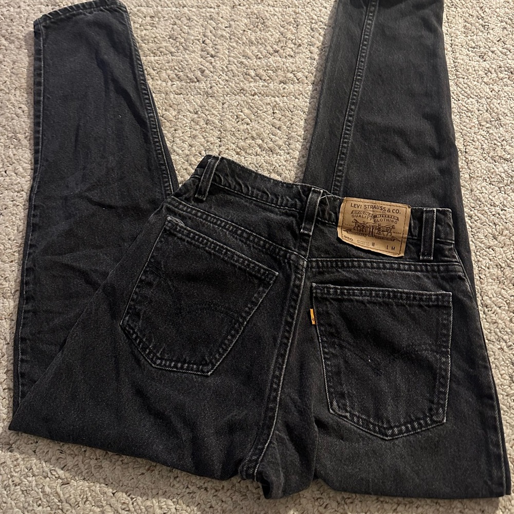 vintage orange tab levi jeans